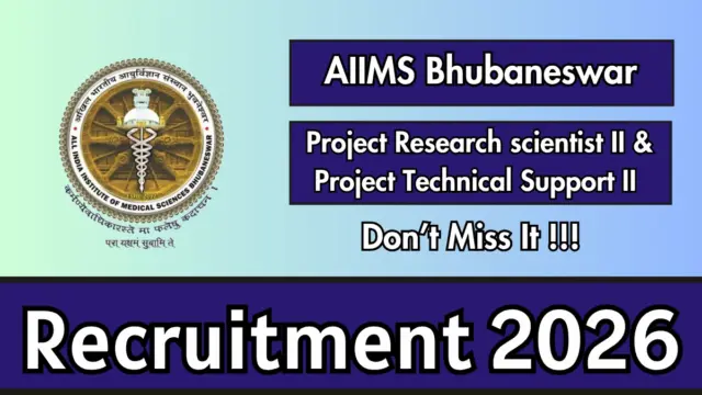 AIIMS Bhubaneswar Recruitment 2026