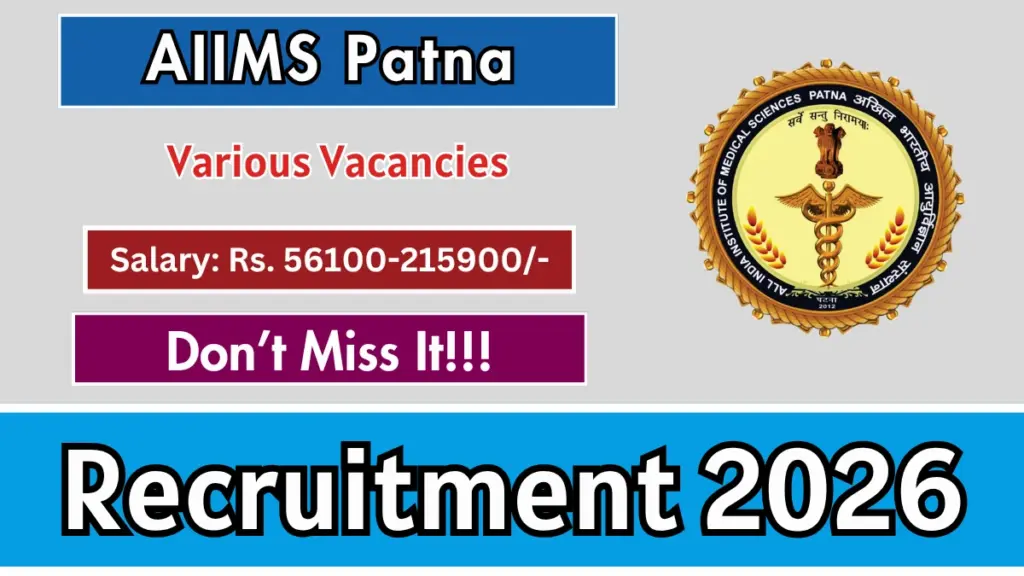 AIIMS Patna Recruitment 2026