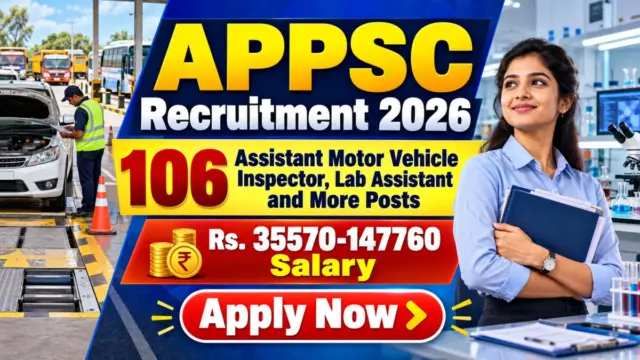 APPSC Recruitment 2026 Notification Out