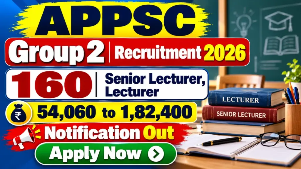 APPSC DIET Lecturer Recruitment 2026 Notification Out