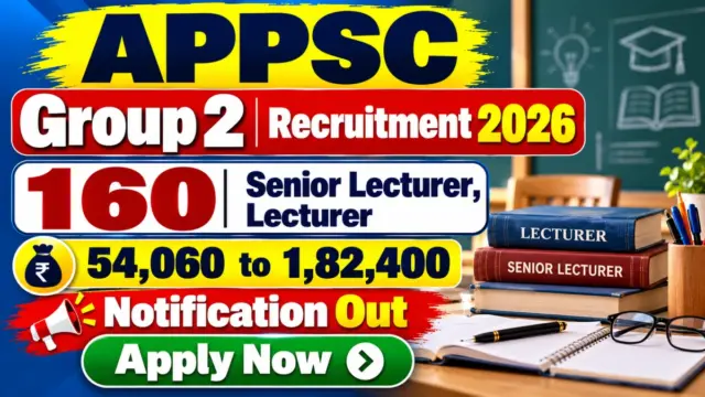 APPSC DIET Lecturer Recruitment 2026 Notification Out