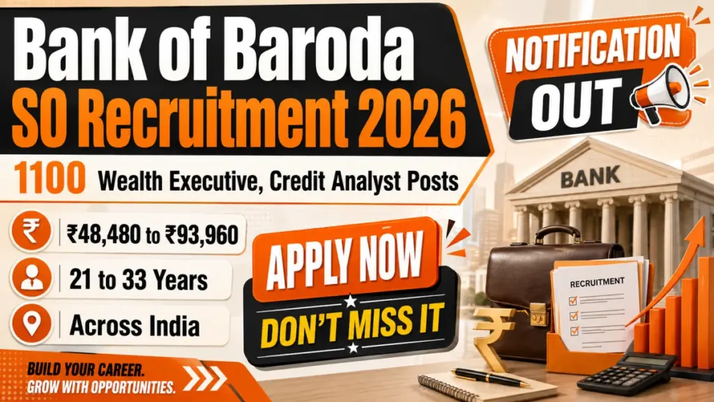 Bank of Baroda SO Recruitment 2026 Last Date Extended