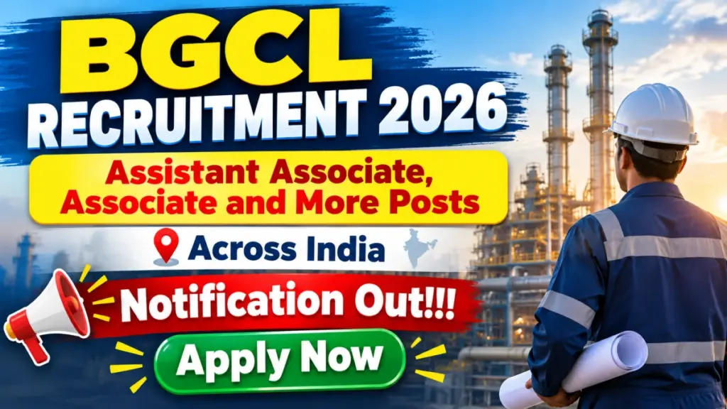 BGCL Recruitment 2026 Notification Out