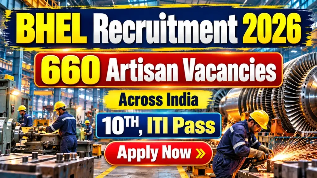 BHEL Artisan Recruitment 2026 Notification Out