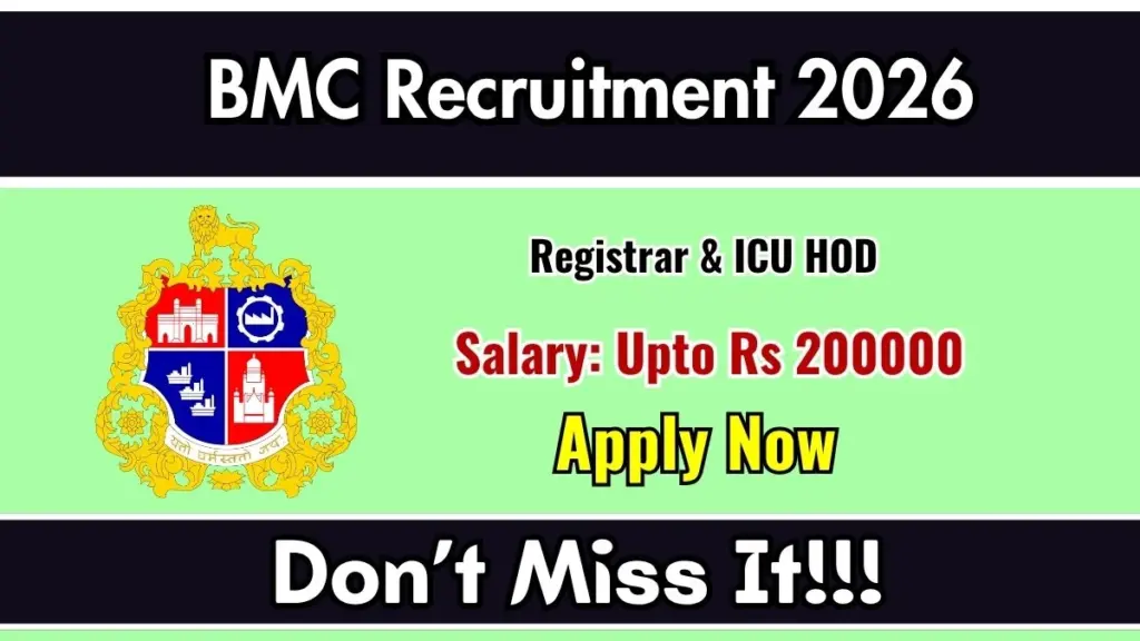 BMC Recruitment 2026