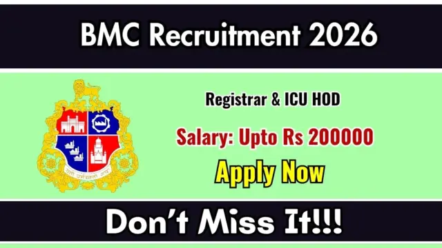 BMC Recruitment 2026