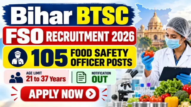 Bihar BTSC FSO Recruitment 2026 Notification Out