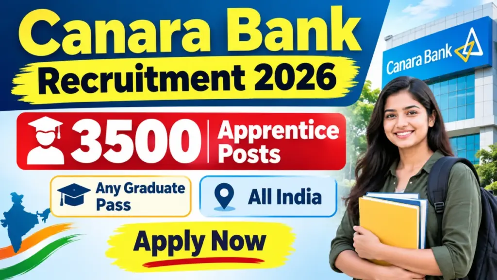 Canara Bank Apprentice Recruitment 2026 Notification Out