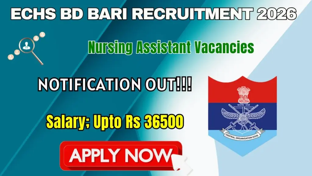ECHS BD Bari Nursing Assistant Recruitment 2026