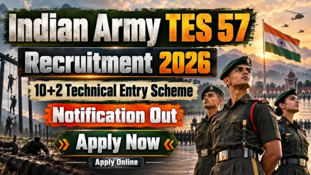 Indian Army TES 57 Notification 2026 Out for July 2027 Course