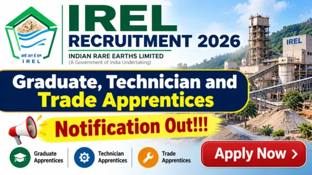 IREL Apprentices Recruitment 2026