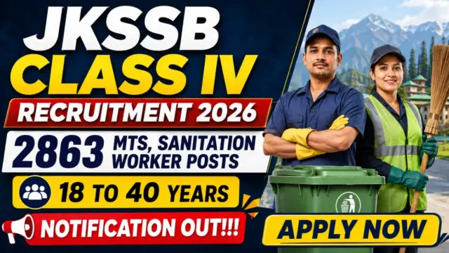 JKSSB MTS Recruitment 2026 Notification Out