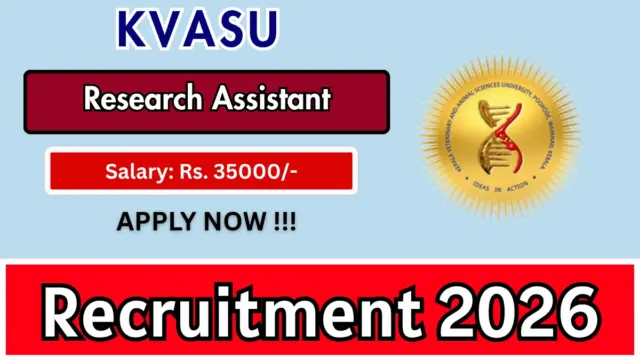 KVASU Research Assistant Recruitment 2026