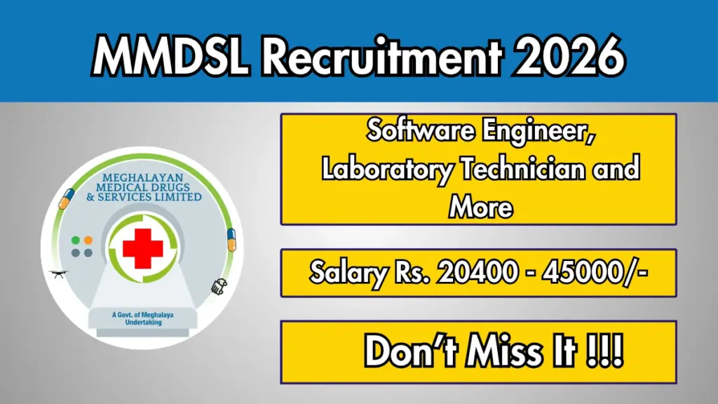 MMDSL Recruitment 2026