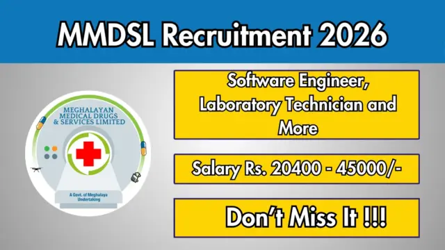 MMDSL Recruitment 2026