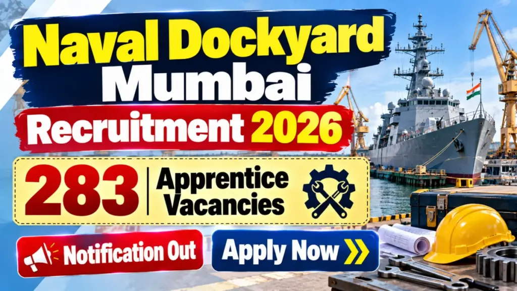 Naval Dockyard Mumbai Apprentice Recruitment 2026 Notification Out