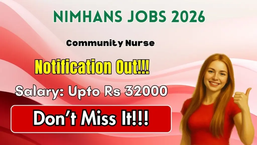 NIMHANS Community Nurse Recruitment 2026