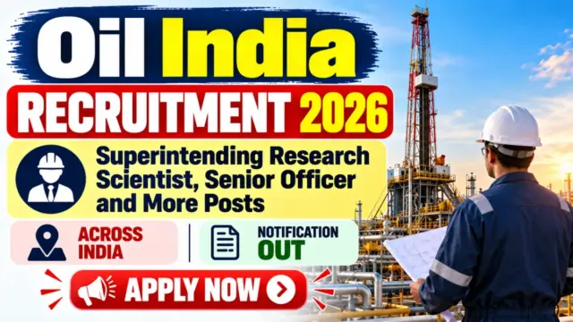 Oil India Executive Recruitment 2026