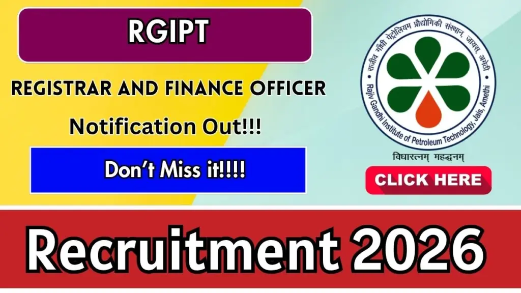 RGIPT Recruitment 2026