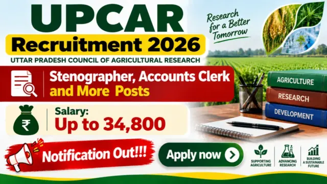 UPCAR Recruitment 2026