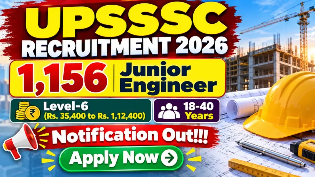 UPSSSC Recruitment 2026 Notification Out