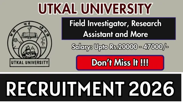 Utkal University Recruitment 2026