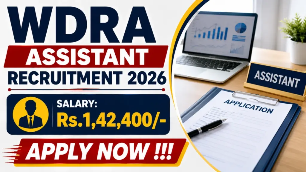 WDRA Assistant Recruitment 2026