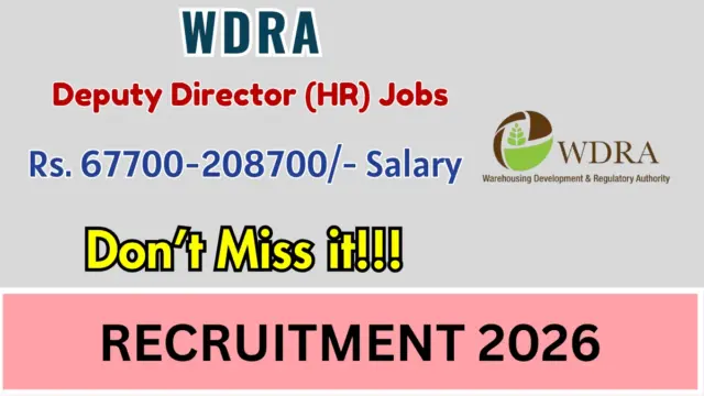 WDRA Deputy Director (HR) Recruitment 2026